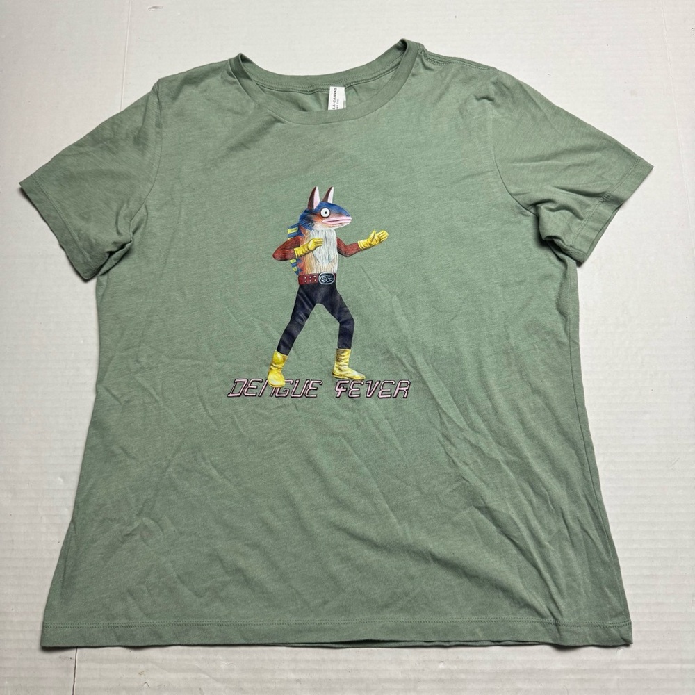 Dengue Fever Ting Mong T-Shirt In Green Women's Size: Large